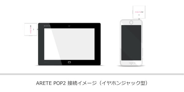 ARETE POP2 接続イメージ イヤホンジャック型